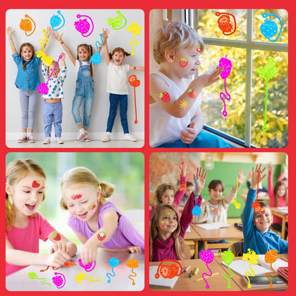 48PCS Strawberry Party Favors: Berry First Temporary Tattoos & Stick Hands for Kids Birthday Supplies, Goodie Bag Stuffers, Classroom Prizes