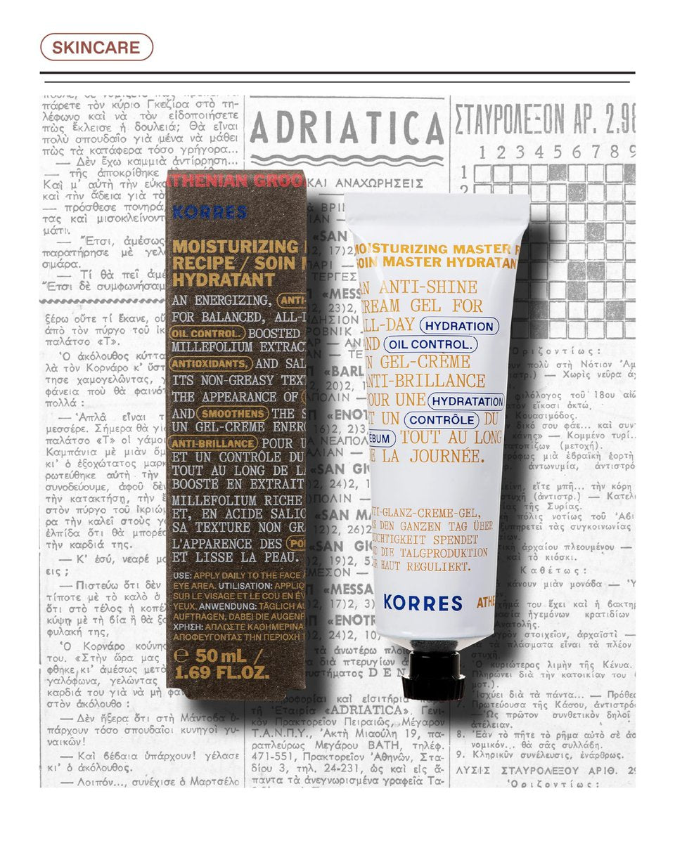 KORRES Athenian Grooming Mattifying Moisturizer for Men – Lightweight Face Cream with Salicylic & Hyaluronic Acid, Pore-Minimizing, Silicone-Free, Vegan, 1.69 fl oz - görsel 5