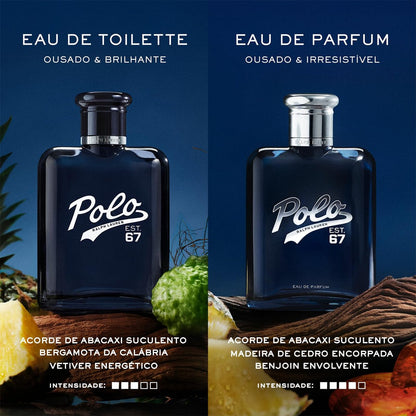 RALPH LAUREN FRAGRANCES Polo 67 Eau de Parfum for Men - Woody Scent with Green Mandarin, Pineapple & Benzoin - 4.2 Fl Oz Avelisse