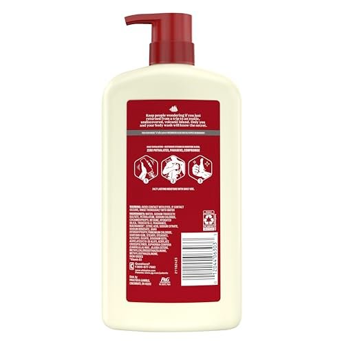 Old Spice 24/7 Shower Fresh Body Wash for Men – Volcano with Dark Cedar + Amber Scent, 30 oz Avelisse