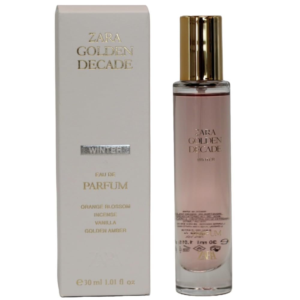 Zara Golden Decade Winter Women's Perfume Eau de Parfum 30ml (1.0 fl oz) - Mandarin, Jasmine & Black Vanilla Notes - görsel 1