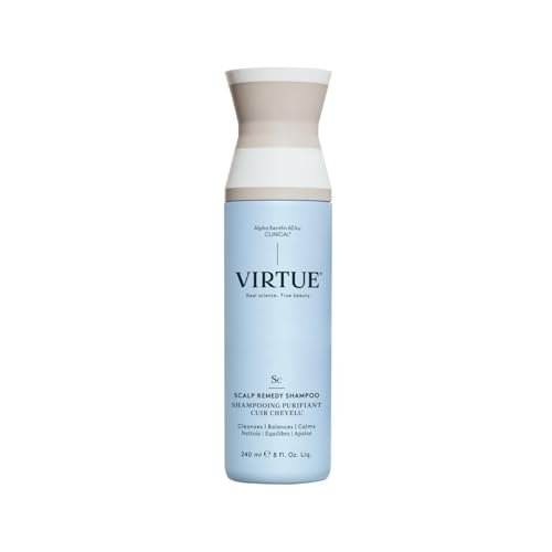 VIRTUE Scalp Remedy Shampoo – Microbiome Balancing for Dry, Oily, and Irritated Scalps – Fragrance Free, Color Safe, 8 Fl Oz Avelisse