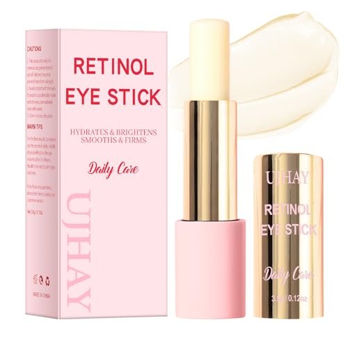 UJhay Retinol Eye Stick with Caffeine & Vitamin C – Anti-Aging Eye Balm for Dark Circles, Puffiness & Wrinkles - görsel 2