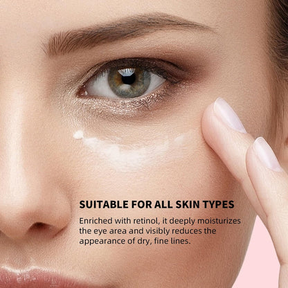 UJhay Retinol Eye Stick with Caffeine & Vitamin C – Anti-Aging Eye Balm for Dark Circles, Puffiness & Wrinkles
