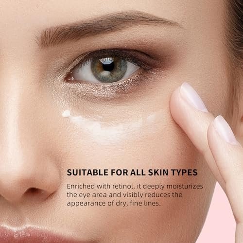 Anti-Aging Retinol Eye Stick - Dark Circle Corrector & Puffiness Reducer, All-in-One Eye Balm for Wrinkles & Under-Eye Bags, Infused with Caffeine, Vitamin C & Niacinamide, Hydrating & Firming - görsel 8