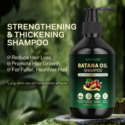 Batana Oil Shampoo for Hair Growth, Strengthening & Thickening – Sulfate Free with Rosemary, Tea Tree & Mint – for Women & Men with Thinning Hair – 10.15 fl oz Avelisse
