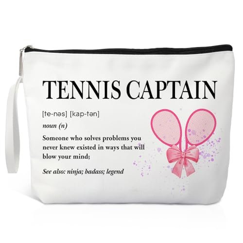 Xipromi Tennis Captain Definition Makeup Bag – Funny Cosmetic Bag for Tennis Lovers, Gifts for Women, Team Gifts - görsel 2