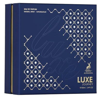 Maison Alhambra Luxe Journey for Unisex Eau de Parfum Spray, 3.4 oz / 100 ml