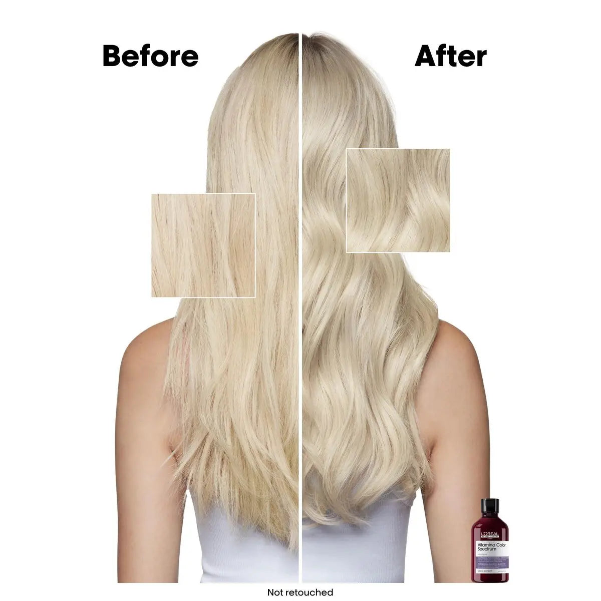 L'Oréal Professionnel Paris Vitamino Color Spectrum Purple Shampoo - Neutralizes Yellow Tones, Enhances Shine & Vibrancy, Maintains Day 1 Hair Color, Hydrates & Strengthens Blonde Hair Avelisse