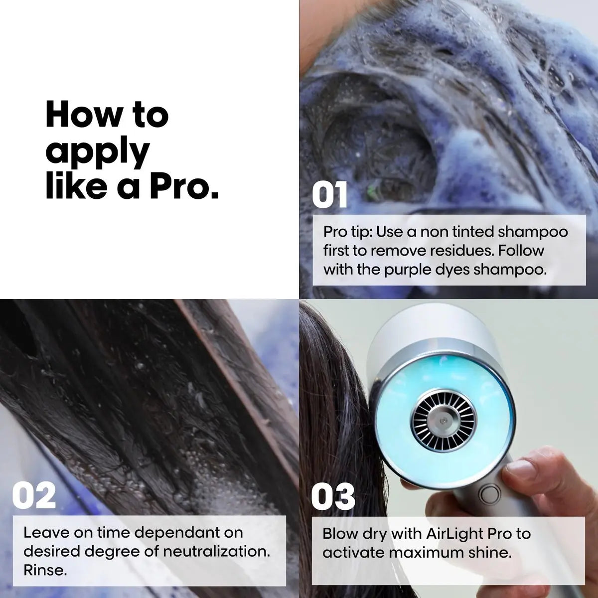 L'Oréal Professionnel Paris Vitamino Color Spectrum Purple Shampoo - Neutralizes Yellow Tones, Enhances Shine & Vibrancy, Maintains Day 1 Hair Color, Hydrates & Strengthens Blonde Hair Avelisse