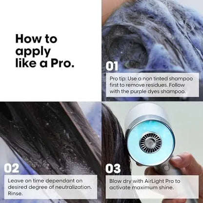 L'Oréal Professionnel Paris Vitamino Color Spectrum Purple Shampoo - Neutralizes Yellow Tones, Enhances Shine & Vibrancy, Maintains Day 1 Hair Color, Hydrates & Strengthens Blonde Hair Avelisse