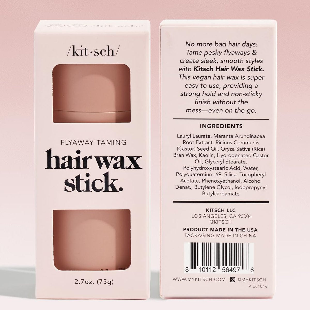 Kitsch Hair Wax Stick - Anti-Frizz & Fly Away Hair Tamer, No Residue Finishing Stick for Women & Men, All Day Hold Styling Product (2.7 oz) - görsel 15