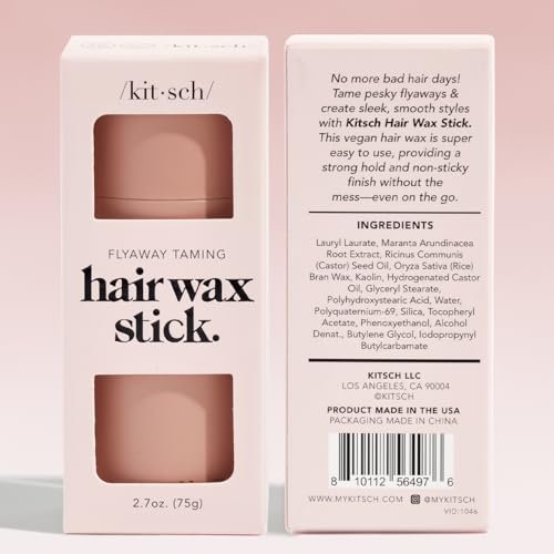 Kitsch Hair Wax Stick - Anti-Frizz & Fly Away Hair Tamer, No Residue Finishing Stick for Women & Men, All Day Hold Styling Product (2.7 oz) - görsel 16