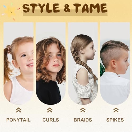 Samnyte Hair Gel for Kids - Fly Away Hair Tamer, Styling Gel with Vitamin E, Flexible Hold for Boys & Girls, 3.4 Fl Oz - görsel 16