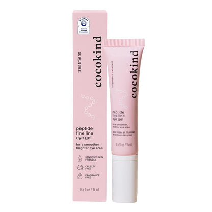 Cocokind Peptide Eye Gel - Lightweight Hydrating Fine Line Treatment for Sensitive Skin, Fragrance Free, Vegan, 0.5 oz Avelisse