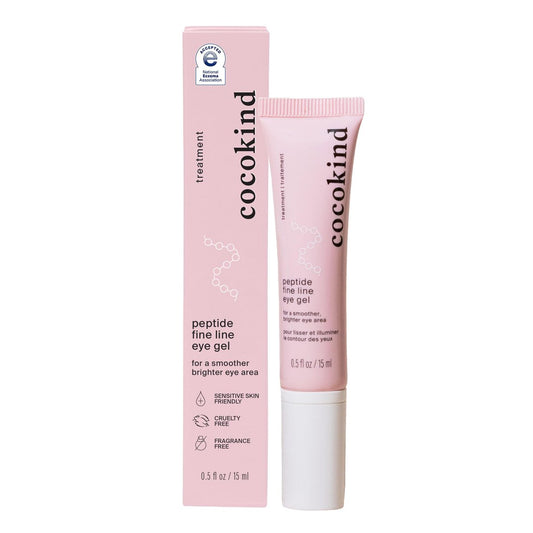 Cocokind Peptide Eye Gel - Lightweight Hydrating Fine Line Treatment for Sensitive Skin, Fragrance Free, Vegan, 0.5 oz Avelisse