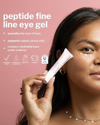 Cocokind Peptide Eye Gel - Lightweight Hydrating Fine Line Treatment for Sensitive Skin, Fragrance Free, Vegan, 0.5 oz Avelisse