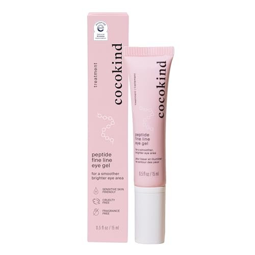 Cocokind Peptide Eye Gel - Lightweight Hydrating Fine Line Treatment for Sensitive Skin, Fragrance Free, Vegan, 0.5 oz Avelisse