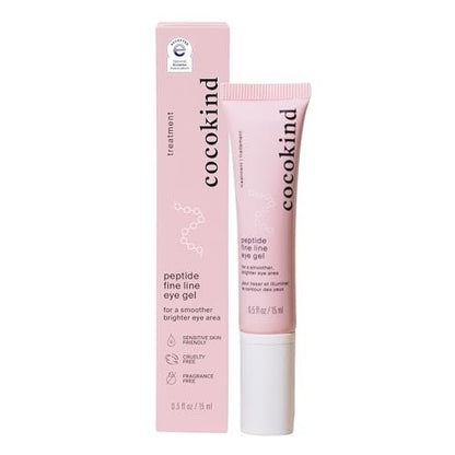 Cocokind Peptide Eye Gel - Lightweight Hydrating Fine Line Treatment for Sensitive Skin, Fragrance Free, Vegan, 0.5 oz Avelisse