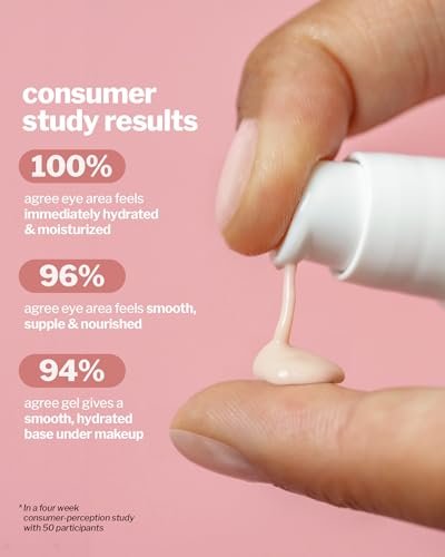 Cocokind Peptide Eye Gel - Lightweight Hydrating Fine Line Treatment for Sensitive Skin, Fragrance Free, Vegan, 0.5 oz Avelisse