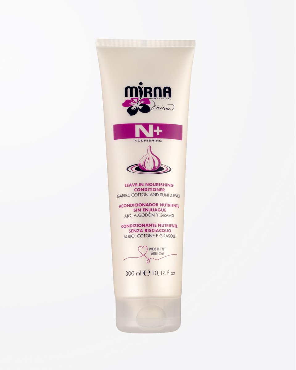 Mirna Professional N+ Garlic Leave-In Nourishing Conditioner with Cotton and Sunflower Oil - 300ml (10.14 oz) - görsel 1