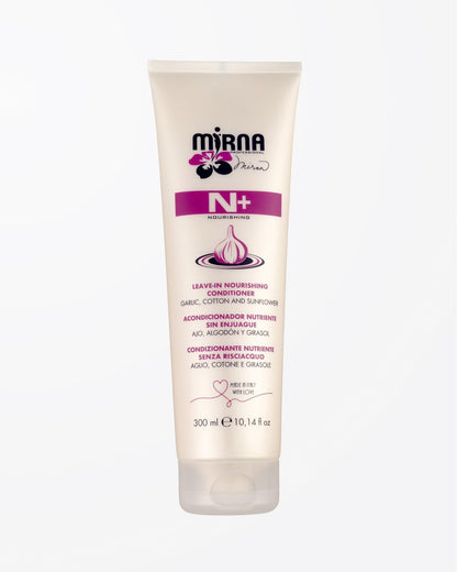 Mirna Professional N+ Garlic Leave-In Nourishing Conditioner with Cotton and Sunflower Oil - 300ml (10.14 oz)