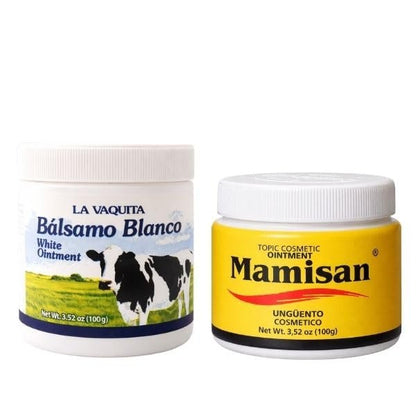 Cosmetic Ointment & La Vaquita Bálsamo Blanco (3.52 oz Each) for Sweating, Fat Burning, Joint Relief, and Muscle Recovery Avelisse