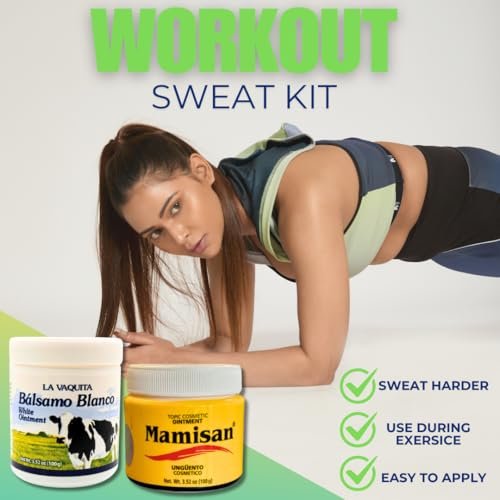 Cosmetic Ointment & La Vaquita Bálsamo Blanco (3.52 oz Each) for Sweating, Fat Burning, Joint Relief, and Muscle Recovery Avelisse
