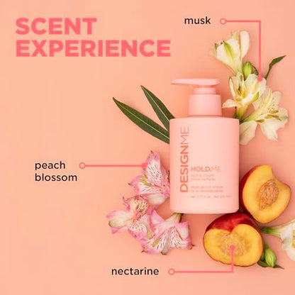 Design.Me HOLD.ME Styling Cream - Hair Smoothing Cream for Blowouts & Sleek Looks, Hydrating, Tames Frizz & Flyaways, Adds Shine & Soft Hold for All Hair Types Avelisse