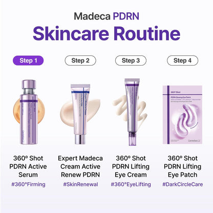CENTELLIAN 24 360º Shot PDRN Active Serum – Intense Hydration & Skin Firming with PDRN, Ribbon Collagen & Hyaluronic Acid (1.69 fl oz) Avelisse