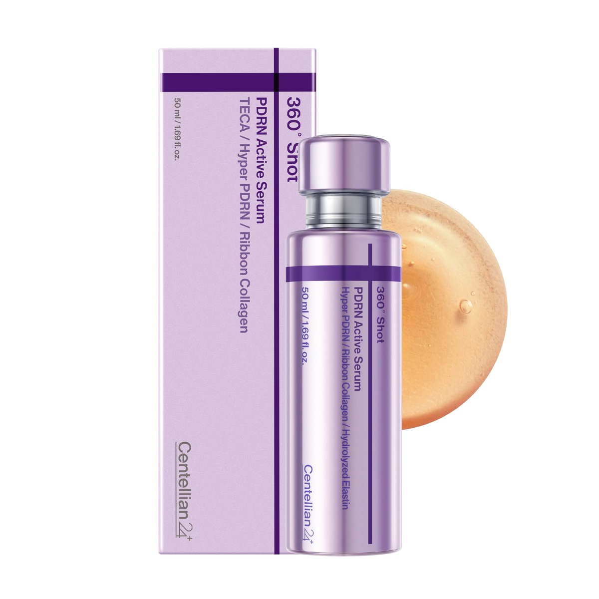 CENTELLIAN 24 360º Shot PDRN Active Serum – Intense Hydration & Skin Firming with PDRN, Ribbon Collagen & Hyaluronic Acid (1.69 fl oz) Avelisse