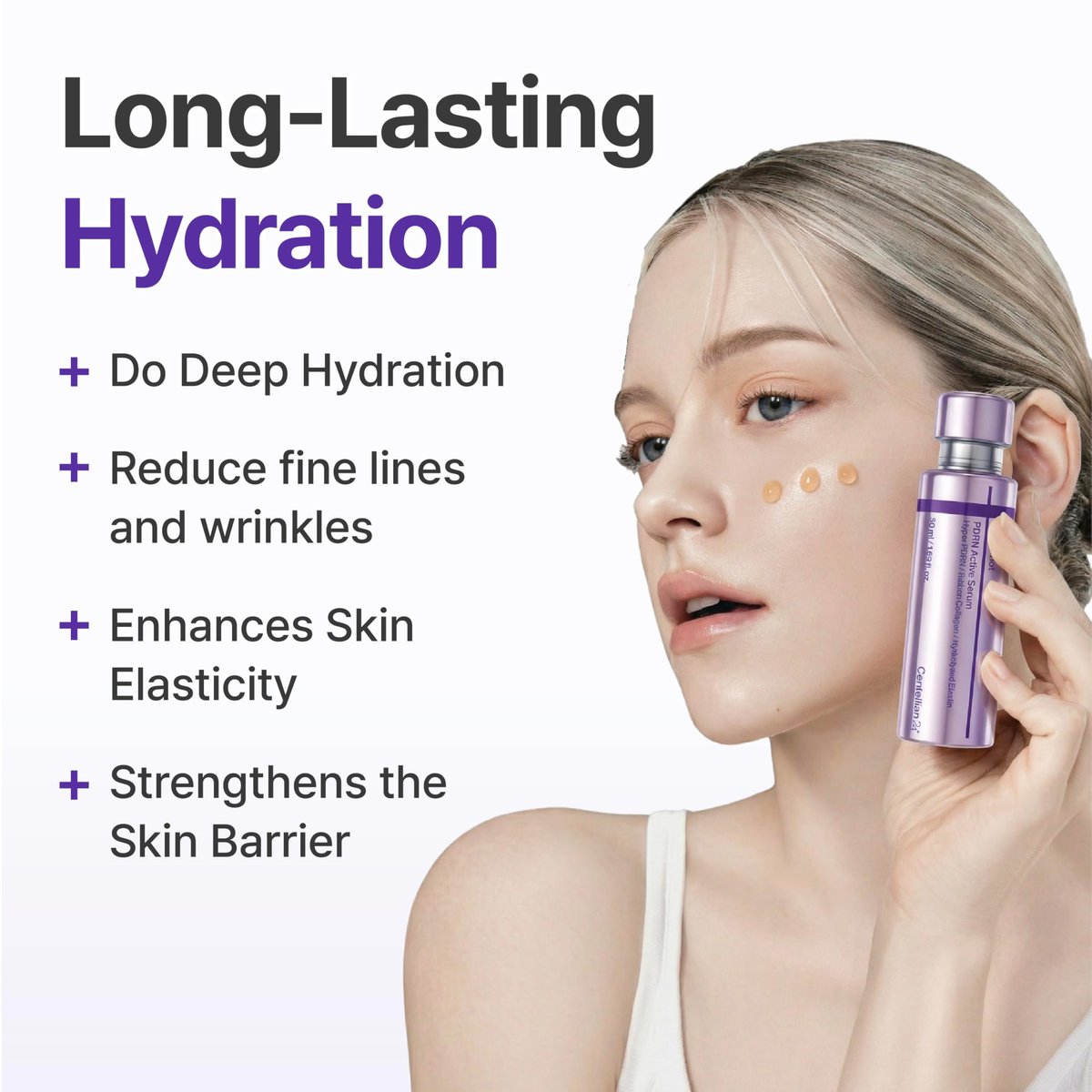 CENTELLIAN 24 360º Shot PDRN Active Serum – Intense Hydration & Skin Firming with PDRN, Ribbon Collagen & Hyaluronic Acid (1.69 fl oz) Avelisse