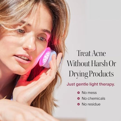 Solawave Bye Acne: Blue & Red Light Therapy Wand for Face & Body – LED Device Reduces Redness, Pimples, Zits & Blemishes, Calms Inflammation, 3-Min Treatment, Easy to Use Avelisse
