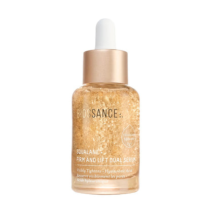 Biossance Squalane + Firm & Lift Dual Serum – Firming Face Serum for Maturing Skin with Hyaluronic Acid, Squalane, Ectoin, Gravetye Giant & Bisabolol – Reduces Wrinkles & Hydrates – 30ml Avelisse