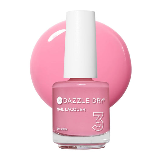 Dazzle Dry Nail Lacquer (Step 3) - Soulmate - Bubblegum Pink Full-Coverage Cream (0.5 fl oz) Avelisse