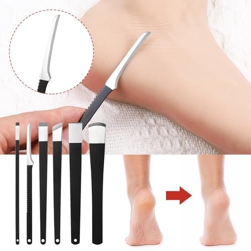 cobee 6-Piece Ingrown Toenail Removal Kit with Callus Shaver & Storage Box - Stainless Steel Foot Care Tool for Dead Skin, Corns, and Calluses - görsel 6