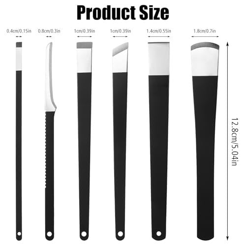 cobee 6-Piece Ingrown Toenail Removal Kit with Callus Shaver & Storage Box - Stainless Steel Foot Care Tool for Dead Skin, Corns, and Calluses - görsel 4