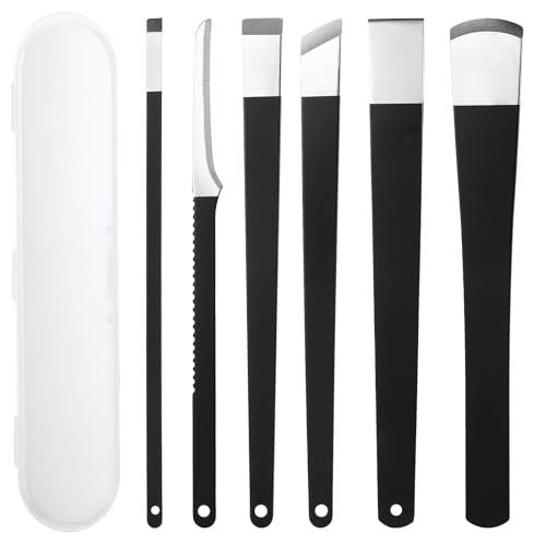 cobee 6-Piece Ingrown Toenail Removal Kit with Callus Shaver & Storage Box - Stainless Steel Foot Care Tool for Dead Skin, Corns, and Calluses - görsel 2