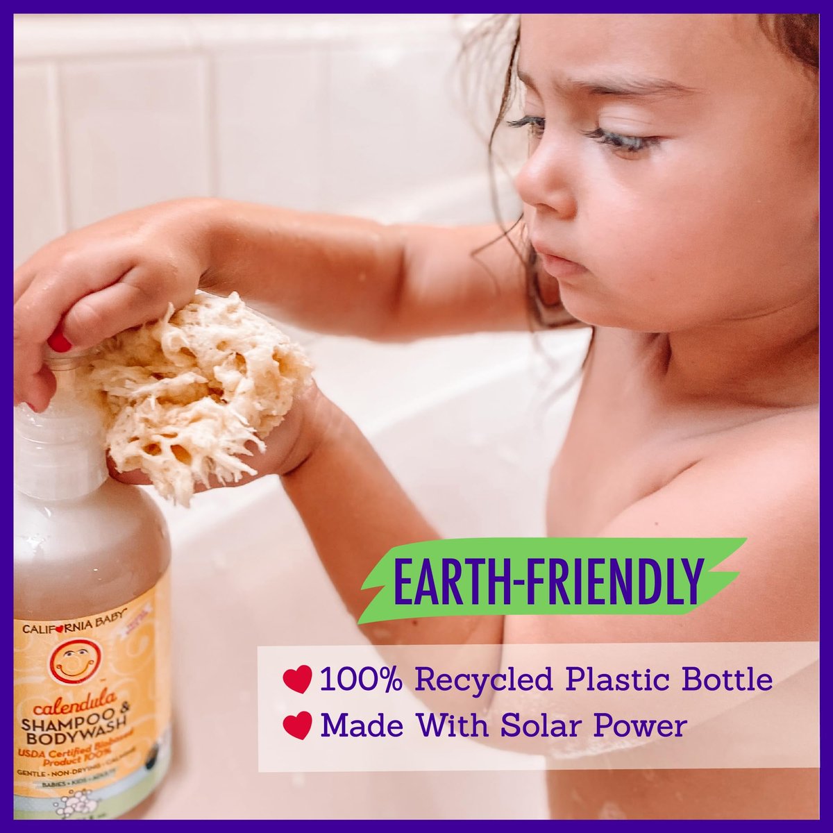 California Baby Kids Shampoo + Body Wash | Calendula | Soothing Skin Care for Kids & Teens | 100% Plant-Based | Lavender Scent | Hypoallergenic | 19 oz - görsel 13