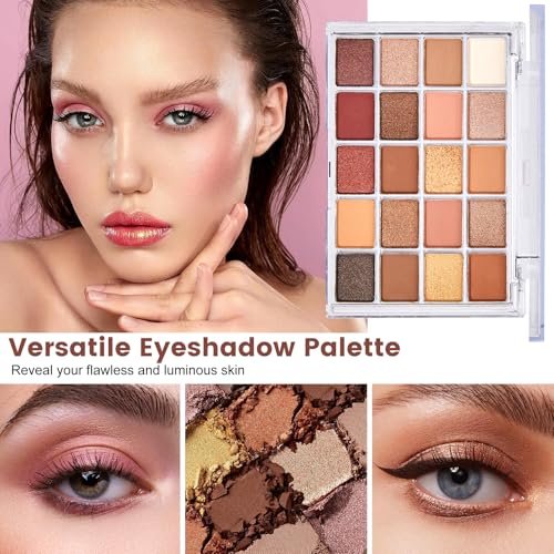 All-in-One Makeup Kit for Women - Full Makeup Set with Eyeshadow Palette, Concealer, Lipstick, Eyeliner, Eyebrow Stencils, Mascara & Cosmetic Brush Set Avelisse