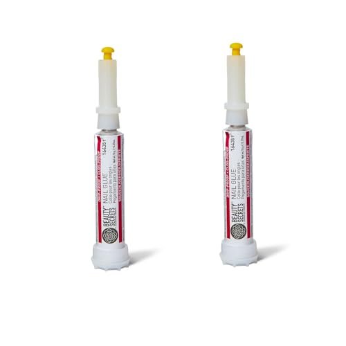 Beauty Secrets Drip & Clog Proof Nail Glue (2 Pack) - Clear, Precision Adhesive for Press-On Nails & Repairs - görsel 1