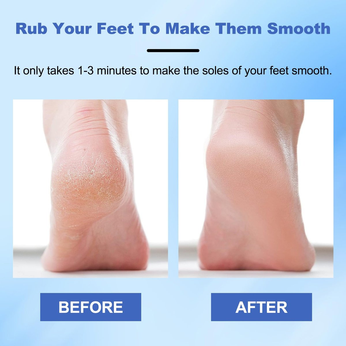 2-Pack Nano Glass Foot Files – Professional Hard Skin Remover with Ergonomic Handle (Gold + Blue) Avelisse