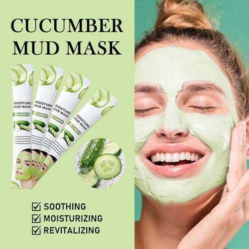 WENJLYJ 30-Piece Clay Mask Set for Face – Vitamin C, Dead Sea Mud & Cucumber Mud Masks – Deep Cleansing Blackhead Remover Facial Skin Care Set – Moisturizing Face Masks for Women, Gift Set - görsel 6
