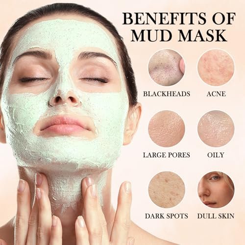 WENJLYJ 30-Piece Clay Mask Set for Face – Vitamin C, Dead Sea Mud & Cucumber Mud Masks – Deep Cleansing Blackhead Remover Facial Skin Care Set – Moisturizing Face Masks for Women, Gift Set - görsel 12