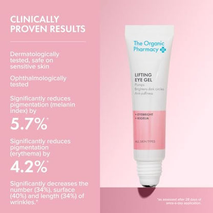 The Organic Pharmacy Lifting Eye Gel – Anti-Puffiness Treatment with Eyebright and Kigelia, 1.69 oz