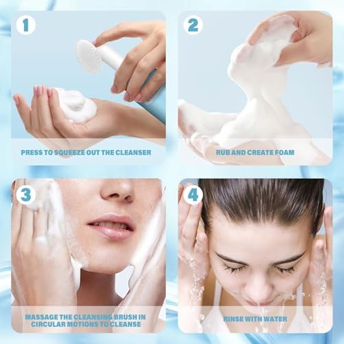Waybesty Turmeric Foaming Facial Cleanser with Brush – Oil Control & Gentle Pore Cleanser for All Skin Types, 130ml - görsel 10