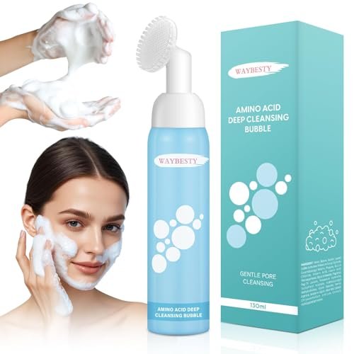 Waybesty Turmeric Foaming Facial Cleanser with Brush – Oil Control & Gentle Pore Cleanser for All Skin Types, 130ml - görsel 2