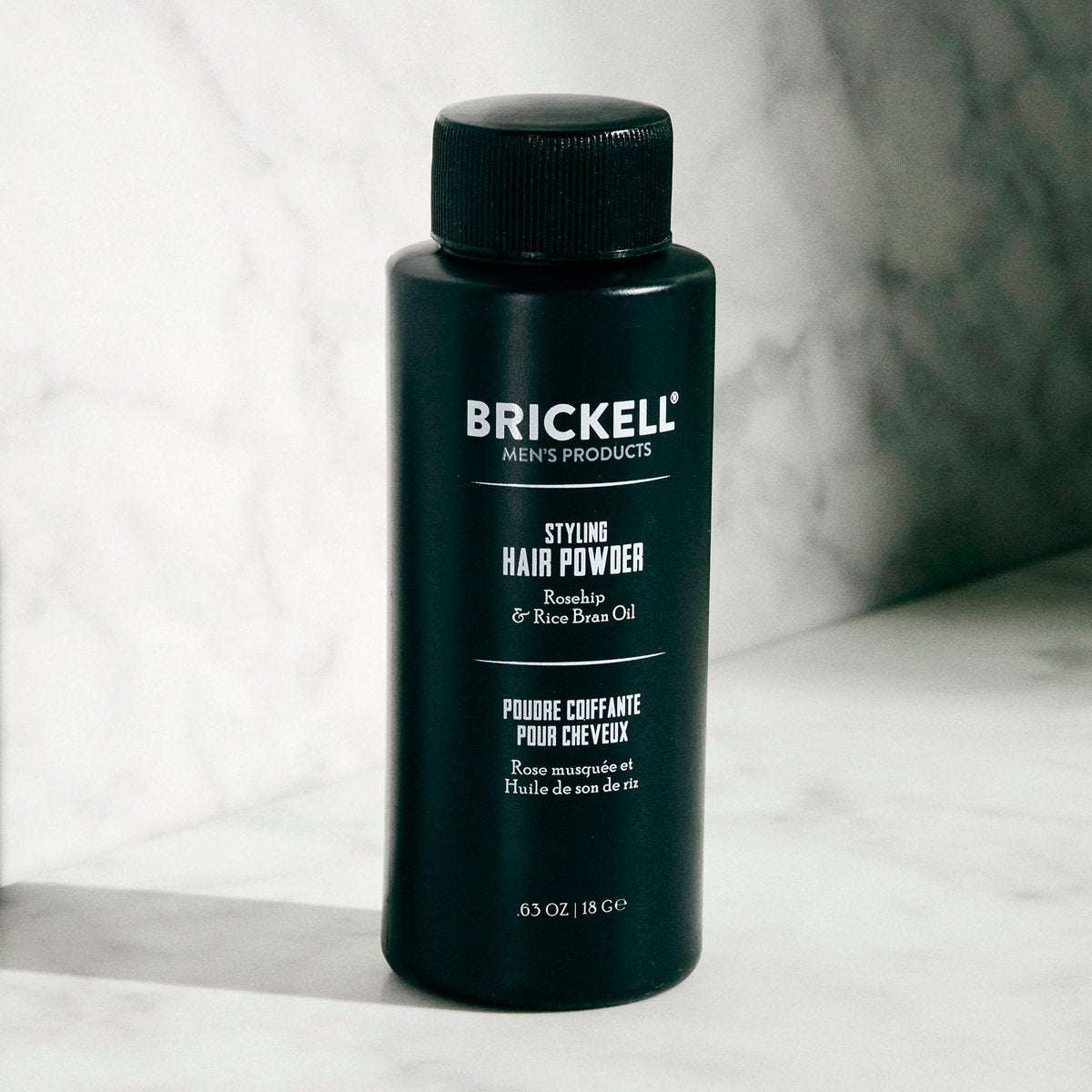 Brickell Men's Styling Hair Powder for Men - Natural & Organic Volumizing Texturizing Powder, Non-Greasy, Fragrance-Free, 18g - görsel 3