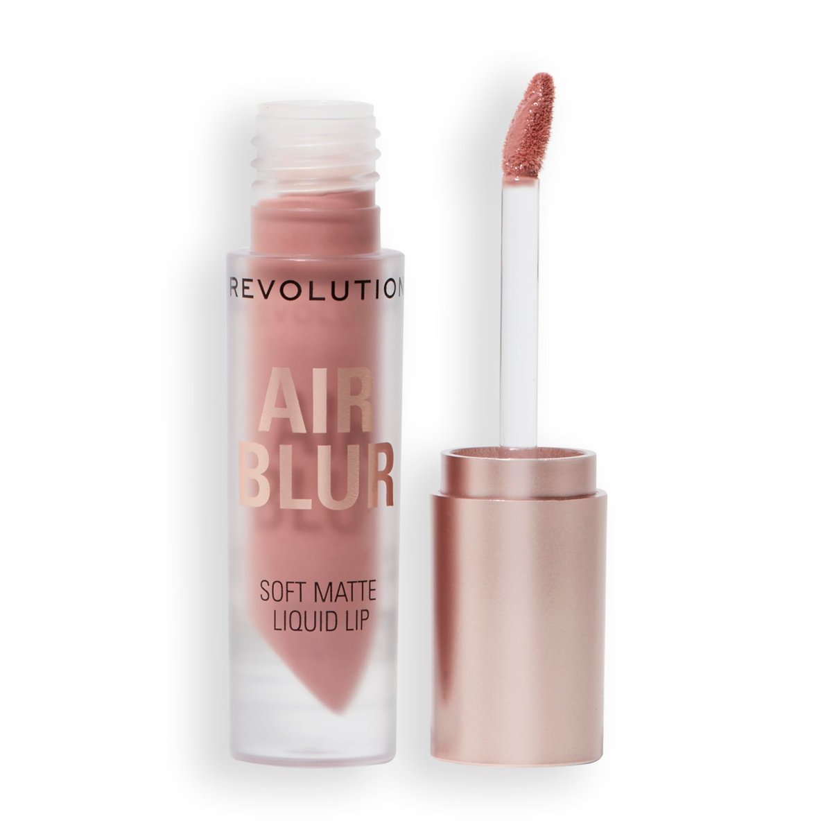 Revolution Beauty London Air Blur Matte Liquid Lipstick - Long-Lasting Vegan & Cruelty-Free Lip Color, Chauffeur Nude, 0.11 fl oz - görsel 1