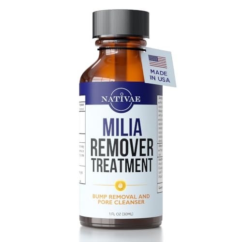 Milia Remover Treatment for Eyes & Face - Milia Spot Treatment with Salicylic Acid & Tea Tree Oil - Milia Acne Serum by Nativae Avelisse